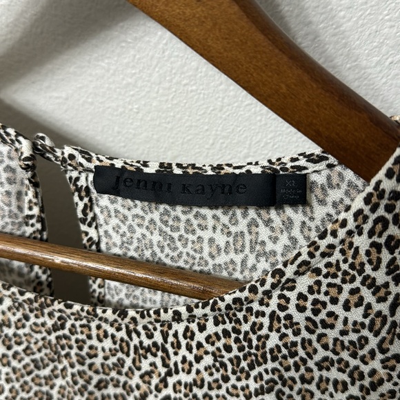 Jenni Kayne Leopard T-shirt Dress - 100% Viscose - Women’s Size XL - Picture 5 of 9